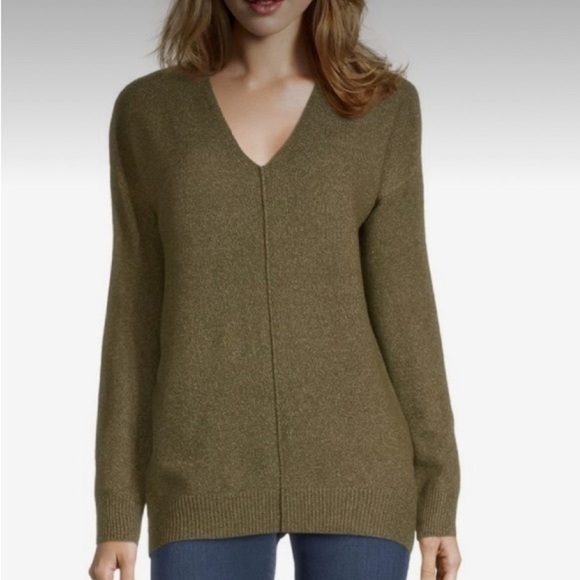 Oversized Tunic Lightweight Sweater Marled Pumpkin Spice Pull Over Casual Chic - Picture 13 of 13